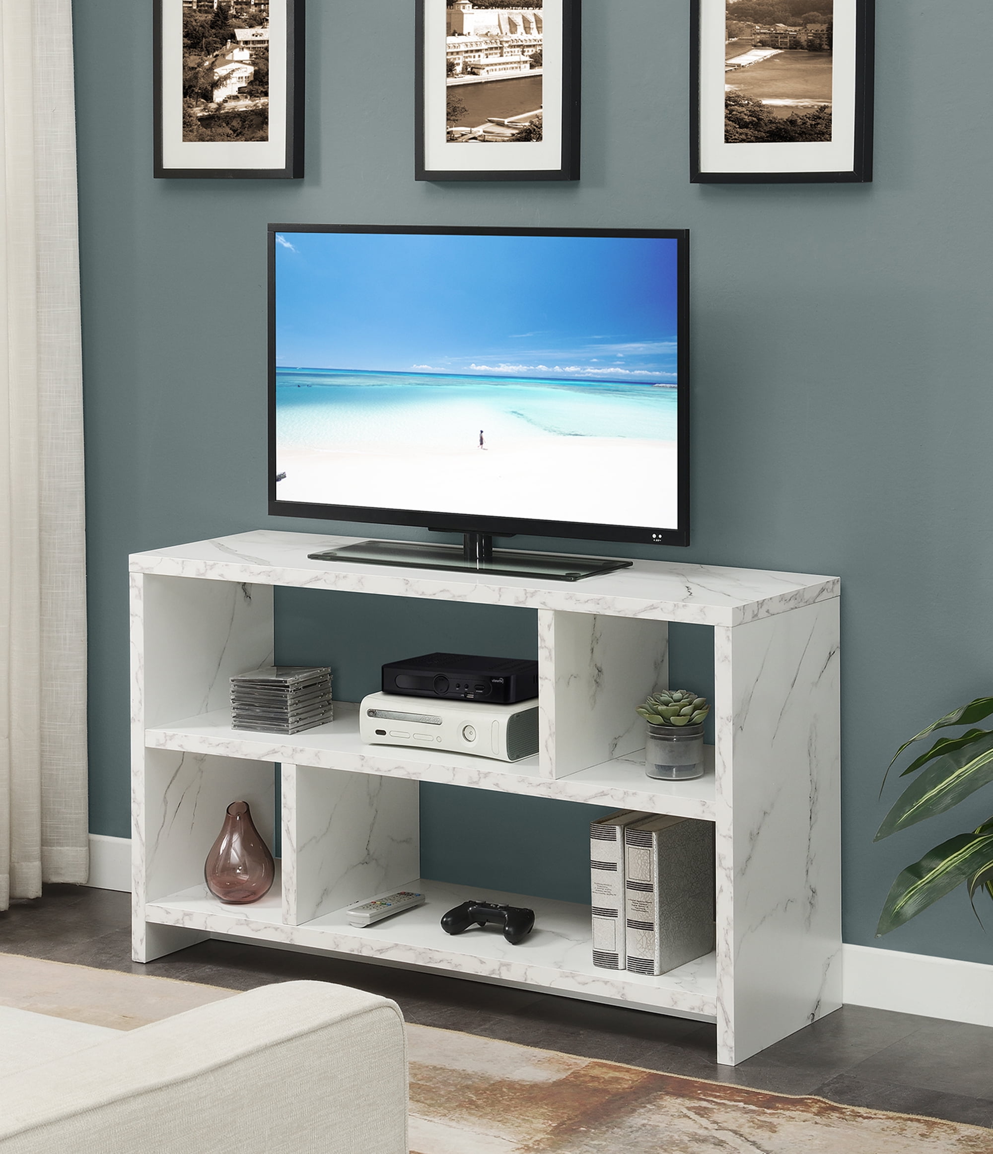 Perfect for all interiors TV Unit Stand Oak Sonoma Modern Storage Shelf! 