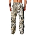 thumbnail image 7 of Camo Wide Leg Sweatpants for Men Loose Streetwear Jogger Pants with Hand Pockets for Outdoor Hunting Brown M, 7 of 7