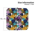 thumbnail image 2 of Disketp Retro Panther Funny Coasters,4 Pcs Leather Coasters with Holder, Perfect Housewarming Hostess Gifts,Protect Furniture from Water Marks Scratch and Damage-Square, 2 of 6