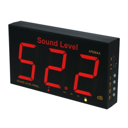 Sound Level Meter Wall Mounted Sound Decibel Meter Noisemeter With LCD Screen 30dB To 130dB For Home School Factory