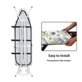 thumbnail image 4 of HELLHERO Ironing Board Cover Soft Fabric Home Protective Cover Iron Board 15x54 Inch Seashells Coral Starfish, 4 of 5