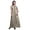 Light Peach, variant on Bimba Ocean Printed Front Slit Sleeveless Summer Spring Women Maxi Party Dress-Large