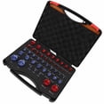 thumbnail image 1 of Inch 44pcs Nut And  Thread Checker Red Blue Nut And  Size Gauge Inch Metric Nut And  Identifier Gauge Set, 1 of 8