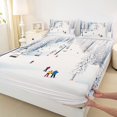 thumbnail image 7 of jejeloiu Skiing Game Twin Sheet Sets,Sport Gamer Bedding For Teens 3pcs, 7 of 7