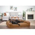 thumbnail image 3 of FurHaven Pet Products Quilted Full Support Orthopedic Sofa Pet Bed for Dogs & Cats - Toasted Brown, Jumbo Plus, 3 of 11