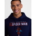 thumbnail image 4 of Marvel Spider-Man Men's and Big Men's Front Back Graphic Cotton Hoodie, Sizes S-3XL, 4 of 5