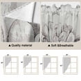 thumbnail image 5 of Vintage Spring Floral Swag Curtains for Kitchen/Bedroom/Living Room, Elegant Flowers Retro Art Scalloped Curtains 63 Inch Long, Rod Pocket Window Swag Topper Curtains Valances 2 Panels Set 36"x63", 5 of 8