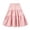 Pink, variant on Girls Tiered Ruffle Midi Skirt,Elastic Waist Solid Flowy A-Line Skirt,Kids Casual Uniform Skirts for Girls Back to School Party