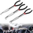 thumbnail image 1 of 3 PCS Hose Gripper Pliers, 1/4-Inch 1/2-Inch 3/4-Inch Hose Removal Pliers, 11 Inches Long Reach O Shape Tip Serrated Jaw Pliers, Automotive Hose Removing Pliers, Offset Spark Plug Boot Repair Tool, 1 of 6