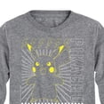 thumbnail image 3 of Pokémon - Pikachu Checkered - Youth Long Sleeve Graphic T- Shirt, 3 of 5