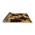 thumbnail image 2 of Ahgly Company Indoor Square Abstract Orange Modern Area Rugs, 4' Square, 2 of 4