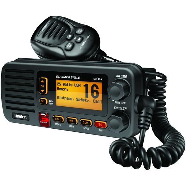 Uniden UM415BK Uniden UM415 Marine Radio VHF 16/9/Tri Instant