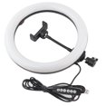 thumbnail image 1 of PULUZ PU433B ABS portátil ligero teléfono móvil transmisión en vivo fotografía LED anillo de luz de relleno, 1 of 8
