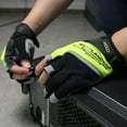 thumbnail image 3 of HANDLANDY Fingerless Work Gloves for Men Utility Padded Half Finger Driving Working Gloves, 3 of 7