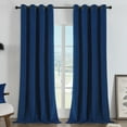 thumbnail image 1 of Joydeco Cortinas Opacas De 108 Pulgadas De Largo – Cortinas De Terciopelo Con Aislamiento Térmico, 2 Paneles, Cortinas De Lujo Azul Real Para Sala De Estar Y Dormitorio, Tratamientos De Ventana 100% O, 1 of 5