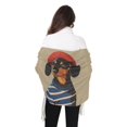 thumbnail image 4 of FORMRS Womens Scarf Winter Soft Long Big Warm Shawls Wrap Tassel Scarves, Dog Artist, 4 of 9