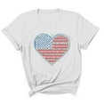 thumbnail image 2 of HOMADLES Independence Day Shirts for Men Flag Graphic Crewneck Muscle Soft Stretch Short Sleeve White XL, 2 of 5