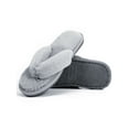 thumbnail image 2 of FUTATA Womens Bedroom Slippers Open Toe Fleece Bedroom Shoes Soft Sole Rubber Slippers Ladies Flip Flops House Slippers,Pink Black Gray Red, 2 of 7
