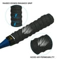 thumbnail image 5 of Tennis Badminton Racket Overgrip Anti Skid Sweatband Racquet Grip with Raised Ridges, Black 5 Pack, 5 of 6