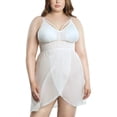 thumbnail image 4 of PARFAIT Women's Mia Lace Wire-Free Lace Chemise  - Pearl White - M Plus, 4 of 6