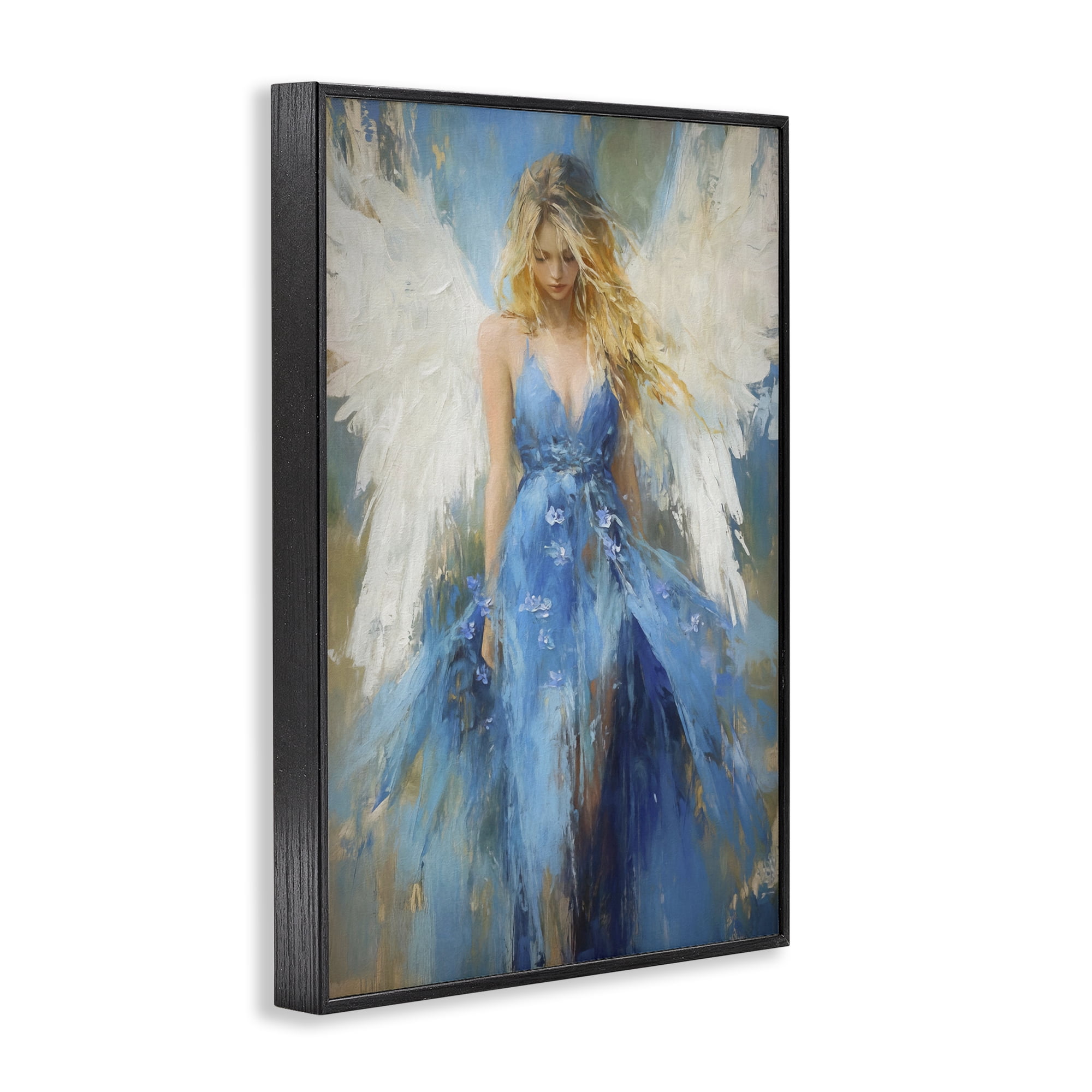 Stupell Industries Blue Flame of Hope Black Framed Giclee Art, design by Tina LeCour