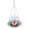thumbnail image 2 of 2026 New Solar Cascade Hanging Bird Bath Fountain, Outdoor Hanging Bird Bath, Large Humming Birds Baths Fountains, with Solars Pump & Glass Bowl, for Outdoor, Gardens, 2 of 9