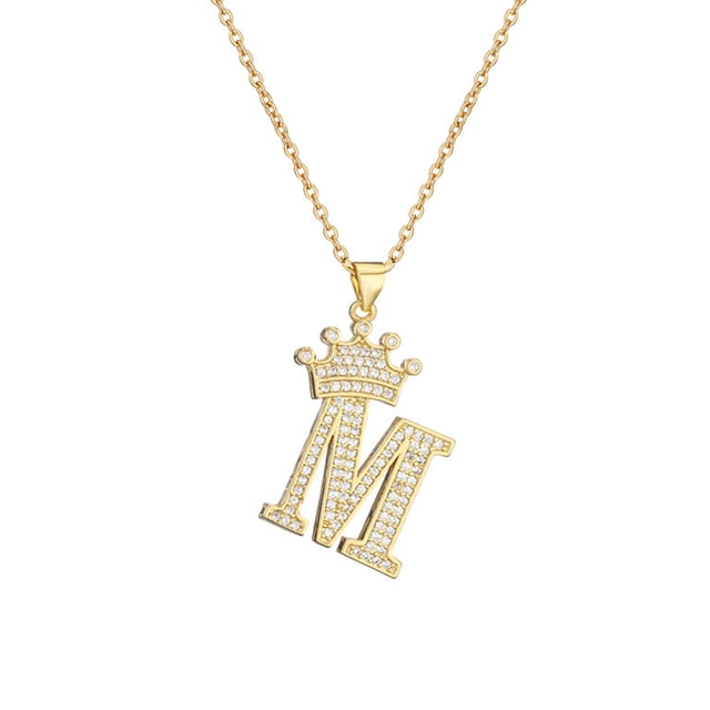 Qarigey InitialNecklacePendantEnglish Letter Alphabet A to Z Name Crystal Chain Charm Modern Valentine'sDay Joyas Regalos Ropa, zapatos y accesorios Miscelánea METRO 1