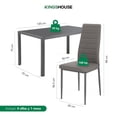 thumbnail image 4 of Juego De Comedor 4 Sillas y Mesa De Vidrio Templado Lexus gris 5, 4 of 6