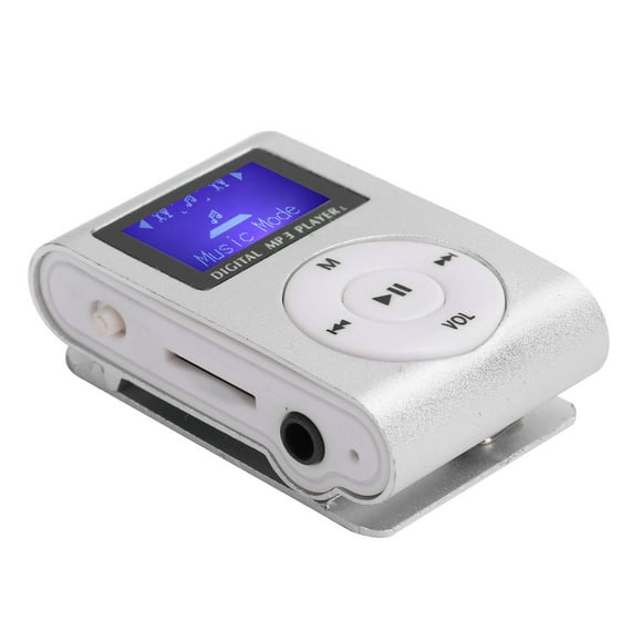 Portable Mini MP3 Music Player Sports BackClip LCD Screen MP3 Support Memory CardBlack Noir  Portable Speakers & Docks