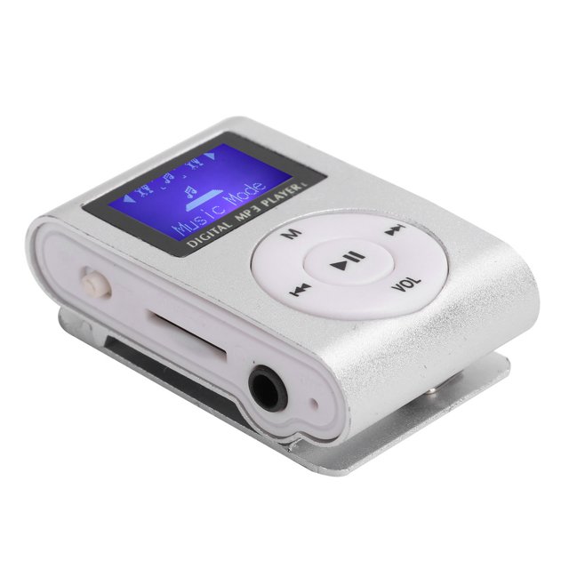 Lecteur de Musique MP3 Portable Mini, Sport, Rétroclip, Écran LCD, Prise en Charge MP3, Carte Mémoire, Noir Noir, Haut-Parleurs et Docks Portables
