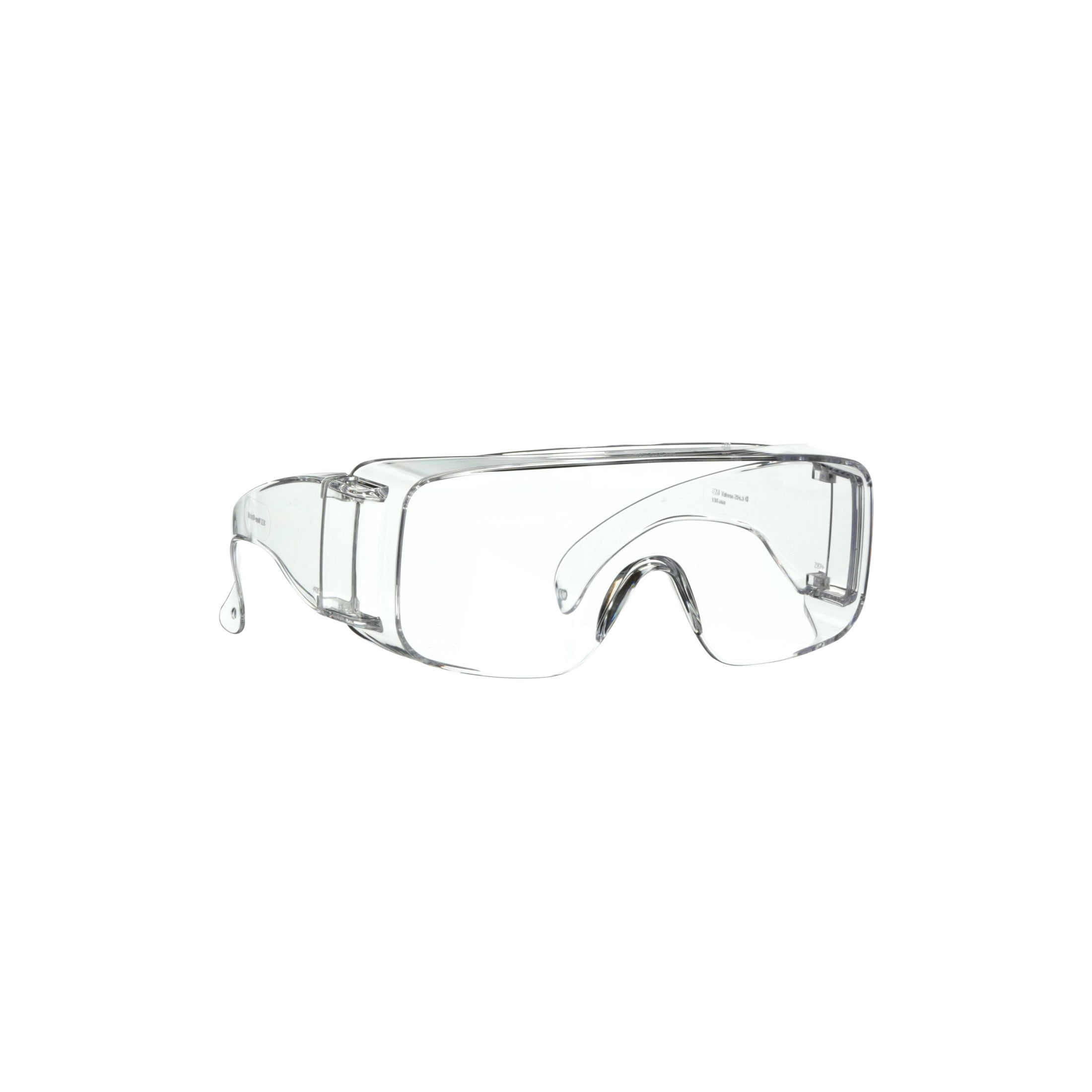 3M Over-the-Glass Clear Lens Eyewear Protection, Clear Frame
