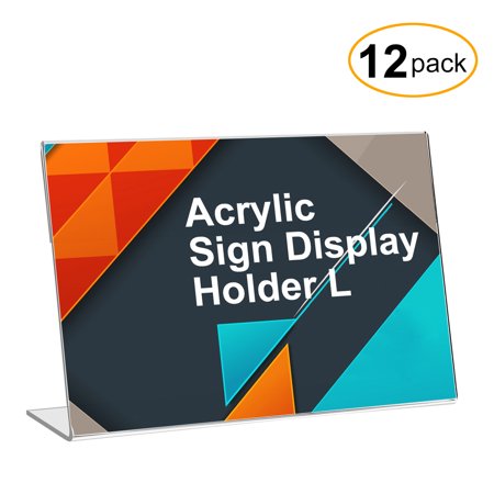 Acrylic Photo Holders - TKOOFN 12 Pcs Picture Booth Frame Clear Acrylic Photo Frames Sign Display Holder