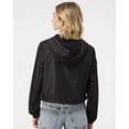 thumbnail image 3 of Independent Trading B11676503 Womens Lightweight Pullover Crop Windbreaker, Black - Small, 3 of 5