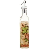 Grant Howard Vino Hand-Painted Glass Oil & Vinegar Cruet – 16 oz, Multicolored
