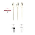 thumbnail image 3 of Smarty Shiny Gold Moderno Disposable Plastic Dessert Forks 240ct, 3 of 6