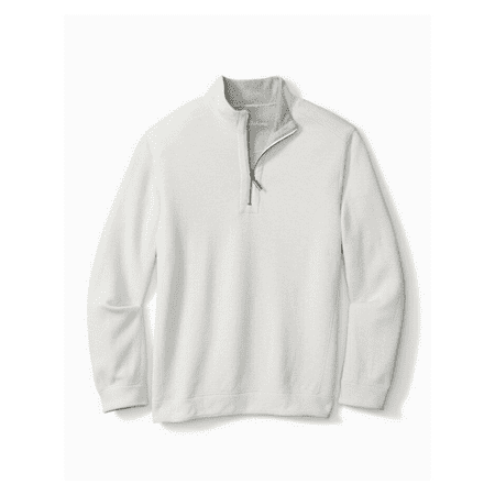 Tommy Bahama Men's Flipshore Half-Zip Reversible Sweatshirt White XL