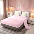 thumbnail image 5 of meiyoeat Glitter L Initial Full Size Bedding Sets for Girls Kids, Rainbow Stripe Monogram Full Size Bed in a Bag, Gold Pastel, Pink Reversible, 7pcs, 5 of 6