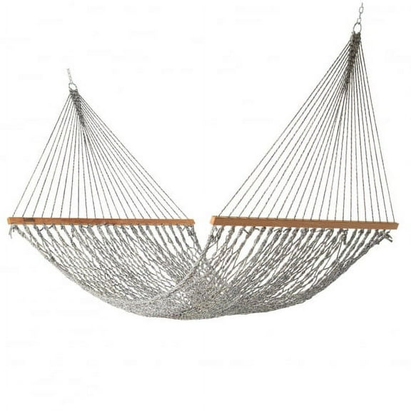 Large DuraCord Rope Hammock - Navy Oatmeal Heirloom Tweed