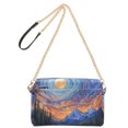 thumbnail image 2 of FORMRS Women Crossbody Purse with Chain Strap Vegan Leather Shoulder Handbag, Mountains and Forests, 2 of 7
