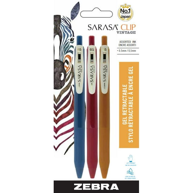 ZEBRA SARASA VINTAGE 3PK