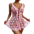 thumbnail image 1 of Sexy Women Lace Lingerie Sleepwear Ladies Babydoll Thong Underwear Nightdress, 1 of 5