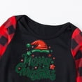 thumbnail image 6 of Odeerbi Christmas Pajamas for Family Holiday Plaid Long Sleeve Family Christmas Pajamas Matching Sets Toddler Casual Plaid Print Tops Pants Set Two-Piece Sleepwear Xmas PJs Set Black, 6 of 6