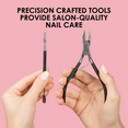 thumbnail image 3 of Japonesque Toenail Clipper & Cuticle Pusher Soft Touch Stainless Steel, 3 of 10