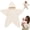 White, variant on Faraee Funny Crochet Star Baby Sleep Sack Side Button Open Onesie Bag Newborn Wearable Hooded Sleep Blanket for Photo Prop (25.59IN)