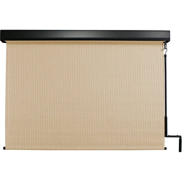 Keystone Fabrics 8' x 8' Pole Operated Outdoor Sun Shade with