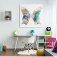 thumbnail image 2 of Stupell Industries Pastel Watercolor Pattern Butterfly Silhouette Painting Graphic Art Gallery Wrapped Canvas Print Wall Art, Design by Susan Jill, 2 of 7