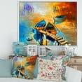 thumbnail image 2 of Designart 'Boat At The Lake During Evening Glow V' Nautical & Coastal Framed Canvas Wall Art Print, 2 of 5