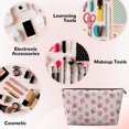 thumbnail image 3 of Picia Strawberry Cake Printed Leather Travel Toiletry Bag,Cosmetic Organizer, Makeup Travel Bag, Durable Travel Pouch, Compact Toiletry Bag, Travel Accessories, 3 of 6