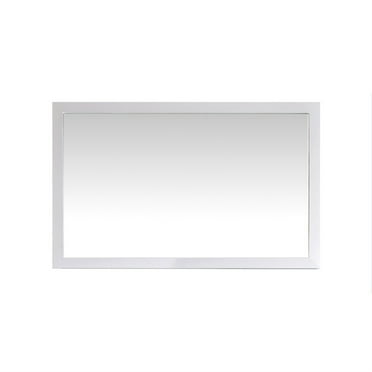 Sterling 48" Framed Rectangular White Mirror