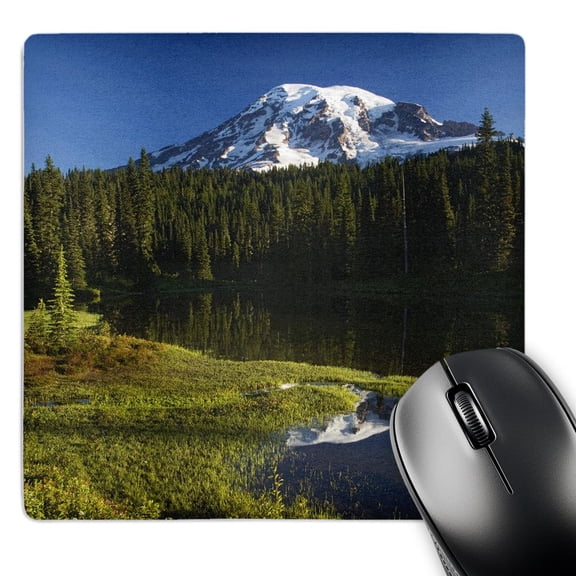 3dRose, Mount Rainier in Reflection Lake, paintbrush - US48 JWI1171 - Jamie and Judy Wild, MousePad